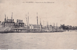 S7-80) LE CROTOY - PERSPECTIVE DU PORT A MAREE HAUTE - ( 2 SCANS ) - Le Crotoy