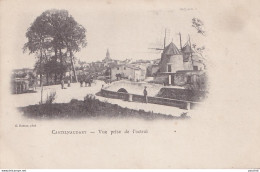 S5-11) CASTELNAUDARY - VUE PRISE DE L ' OCTROI DE SAINT ROCH  - MOULIN A VENT - CARTE PRECURSEUR NUAGE  - ( 2 SCANS ) - Castelnaudary