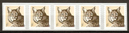 USA 2012 Mi.No. 4853 I  Mammals The Bobcat (Lynx Rufus) , Red Lynx 5v  MNH**  1.50 € - Big Cats (cats Of Prey)