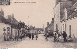 41) TOUR EN SOLOGNE (LOIR ET CHER) RUE PRINCIPALE - ( ANIMATION - HABITANTS - ATTELAGE CHEVAL - 2 SCANS )  - Autres & Non Classés