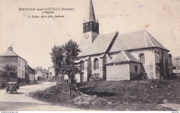 80) NEUVILLE SOUS LŒUILLY (SOMME)  L ' EGLISE  - ( AUTOMOBILE - 2 SCANS ) - Other & Unclassified