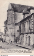 S24-77) MORET SUR LOING - VIEILLE MAISON ET L EGLISE - ANIMEE - ( 2 SCANS ) - Moret Sur Loing