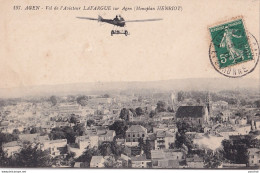 S22-47) AGEN - VOL DE L ' AVIATEUR LAFARGUE SUR AGEN ( MONOPLAN HENRIOT ) - Agen