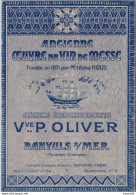 BANYULS SUR MER - VIN DE MESSE FONDÉ 1871 ABBÉ ROUS - ETABLISSEMENTS VVE P. OLIVER -  LIVRET COMPLET _- 3 SCANS - Advertising