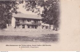 S19-74) GRAND SALEVE (HAUTE SAVOIE) HOTEL DES TREIZE ARBRES - HERCOURT PROPRIETAIRE  - 1908 -  ( 2 SCANS ) - Autres & Non Classés