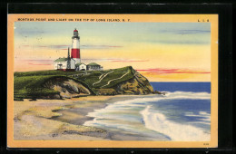 AK Long Island, NY, Montauk Point And Light On The Tip Of Long Island  - Long Island