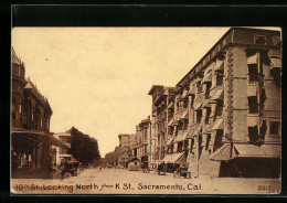 AK Sacramento, CA, 10th Street, Looking North From K St.  - Other & Unclassified