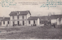 17) MONTGUYON - ORIGNOLLES (CHARENTE INFERIEURE) GARE DE L ' ETAT - LIGNE CHATEAUNEUF A SAINT MARIENS - ( 2 SCANS ) - Andere & Zonder Classificatie