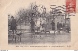 F10-95) JOINVILLE - INONDATIONS DE JANVIER 1910 - LA PASSERELLE DE  POLANGIS   - Joinville Le Pont