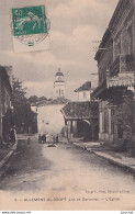 F9-47) ALLEMANS DU DROPT (LOT ET GARONNE) L ' EGLISE  - ANIMEE - HABITANTS   - Autres & Non Classés