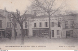 F9-47) ALLEMANS DU DROPT (LOT ET GARONNE)  PLACE DE LA REPUBLIQUE - ( 2 SCANS ) - Autres & Non Classés