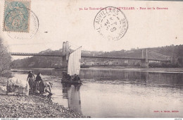 F5-82) AUVILLARS ( AUVILLAR ) PONT SUR LA GARONNE - ( ANIMEE - LAVANDIERES - LAVEUSES - BARQUE ) - Auvillar