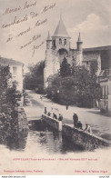 F5-82) AUVILLAR (TARN ET GARONNE) EGLISE ROMANE - ( ANIMATION - HABITANTS - 2 SCANS ) - Auvillar