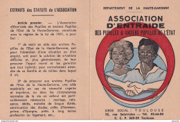 TOULOUSE - GRENADE SUR GARONNE - ASSOCIATION D 'ENTRAIDE DES PUPILLES & ANCIENS PUPILLES DE L'ETAT - 1971 - 72 (2 SCANS) - Historical Documents