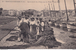 F3-66) BANYULS SUR MER - AGENCEMENT DES FILETS POUR LA PECHE - ( 2 SCANS ) - Banyuls Sur Mer