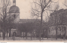 F19-33) LANDIRAS , PRES SAUTERNES (GIRONDE)  L ' EGLISE   - ( ANIMEE - ATTELAGE - HABITANTS  - 2 SCANS )  - Autres & Non Classés