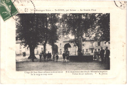 FR11 SAINT DENIS - Par SAISSAC - Carte Cuvette - La Grande Place - Animée - Belle - Other & Unclassified