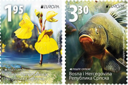 BOSNIA (Serbia) 2024 Europa CEPT. Underwater Fauna & Flora (Preorder) - Fine Set MNH - Bosnie-Herzegovine