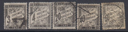 Taxe N° 12 - 13 - 17 - 19 - 20 - Cote : 530 € - 2e Choix - 1859-1959 Usados