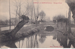 B18-27) ROMILLY SUR ANDELLE (EURE) PAYSAGE HIVER  - ( 2 SCANS ) - Autres & Non Classés