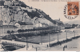 B16-38) GRENOBLE - LES QUAIS ET LE FORT RABOT - LA CHAINE DES ALPES - Grenoble