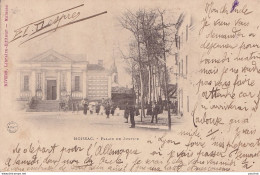 B14-82) MOISSAC (TARN ET GARONNE) LE PALAIS DE JUSTICE - ANIMEE - HABITANTS - 1901 - ( 2 SCANS )  - Moissac