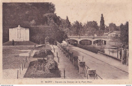 B13-79) NIORT - SQUARE DU DONJON ET LE PONT MAIN  - ( 2 SCANS ) - Niort