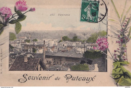 92) PUTEAUX  - SOUVENIR - PANORAMA - COLORISEE  - Puteaux