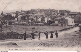 B12-83) PUGET SUR ARGENS - VUE GENERALE (COTE EST) + TAMPON MILITAIRE DU CAMP DE PUGET  - ( 3 SCANS ) - Autres & Non Classés