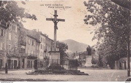 B10-07) LES VANS (ARDECHE) PLACE LEOPOLD OLLIER - ( 2 SCANS ) - Les Vans