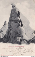 74) SERACS SUR LE GLACIER DES BOSSONS - ALPINISTES - 1904 - ( 2 SCANS ) - Chamonix-Mont-Blanc