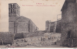 B7-11) PUICHERIC (AUDE) L ' EGLISE ET RUINES DU CHATEAU  - ( 2 SCANS ) - Autres & Non Classés