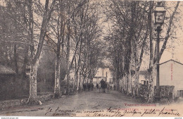 B4-82) NEGREPELISSE (TARN  ET GARONNE) AVENUE DE LA GARE  - ( ANIMEE - HABITANTS - 1906 - 2 SCANS ) - Negrepelisse