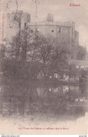 B23-44) CLISSON - LES TOURS DU CHATEAU SE REFLETANT DANS LA SEVRE  - 1904 - ( 2 SCANS ) - Clisson