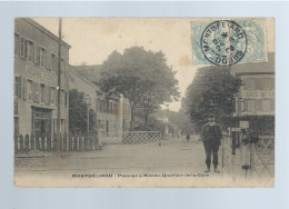 CPA - 25 - Montbéliard - Passage à Niveau - Quartier De La Gare - Animée - Circulée En 1906 - Montbéliard