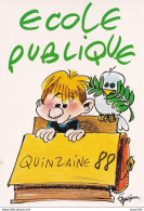 B20-  ECOLE PUBLIQUE QUINZAINE 1988 - ILLUSTRATEUR GUERIN  - EDIT. LA LIGUE - ( 2 SCANS ) - Altri & Non Classificati