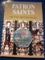 PATRON SAINTS OF THE BRITISH ISLES JERSEY COLOURED BU 50p 2024 ST GEORGE OF ENGLAND - Iles Anglo-normandes