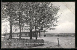 AK Tobyhanna, PA, Lackawanna R.R. Station And Surroundings  - Autres & Non Classés