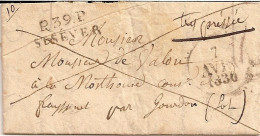 6F6 --- Landes P39P / ST SEVER Pour Frayssinet Par Gourdon Dateur A 7/4/1830 - 1801-1848: Précurseurs XIX