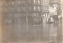 Photographie Photo Amateur Vintage Snapshot Paris Inondations Crue - Lieux