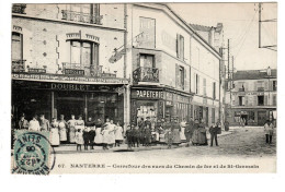 Nanterre , Carrefour Des Rues Du Chemin De Fer Et De St Germain - Nanterre