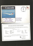 BRITISH AIRWAYS CONCORDE : FIRST FLIGHT NEW - YORK / TORONTO , VISIT TO CANADIAN INTERNATIONAL AIR SHOW - Avions