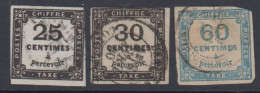 Taxe N° 5 - 6 - 9 - Cote : 375 € - 1859-1959 Used