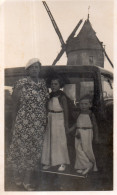 Photographie Photo Amateur Vintage Snapshot Moulin Windmill - Lieux