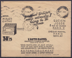 L. Postes Télégraphes Et Téléphones / Bureau De Chèques De Marseille - Flam. Sans Fin "CHEQUES-POSTAUX /-5.X.1935/ MARSE - Lettres Civiles En Franchise