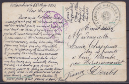 Suisse - CP Colombier Les Casernes Et Château En Franchise Datée 25 Mai 1912 - Cachet "ECOLES MILITAIRES / COLOMBIER" Po - Documenten