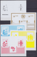 Zaïre - Bloc Non-émis 25e Anniversaire De L'UNICEF 1971 - 7 épreuves Progressives Des Couleurs ** - Unused Stamps