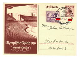 Olypmische Spiele 1936, Berlin, Stadion Stempel - Lettres & Documents