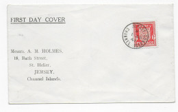 FDC Jersey, 1941 Nach Jersey - Occupation 1938-45