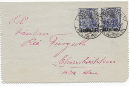 Brief Aus Saarbrücken, 1920, Nach Ehrenbreitstein, MeF - Lettres & Documents